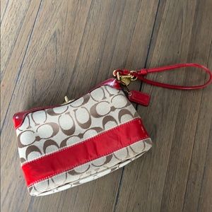 Coach large wristlet